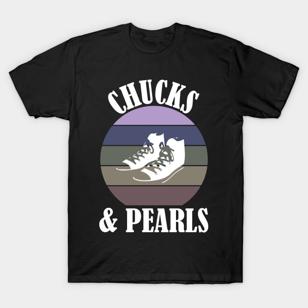 Chucks and Pearls T-Shirt by Mathew Graphic